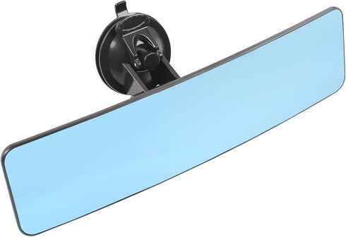 12" Universal Rear View Mirror, Upgraded Larger Size Wide Angle Convex Mirror with Stick-On Design, Replacement for Cars, SUVs, Vans, Trucks and S...