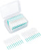 Interdental Brush, Floss Toothpick Brush Eliminate Bad Breath Portable Safe 200pcs Plaque Removal for Travel for Oral Care (Mint Green)...