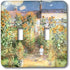 3dRose (lsp_126588_2) the Artists Garden At Vetheuil By Claude Monet, 1880 Double Toggle Switch...