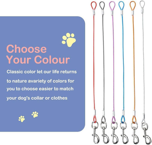 Chew Proof Dog Leash Extension,Support add to Any Leash & Collar & Harness,Dog Lead Extender for Large and Medium Dogs Walking Running and Trainin...