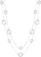 Silver Long Necklaces for Women Fashion Double Layered Sweater Chain Y Necklace with Gifts Box...