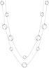 Silver Long Necklaces for Women Fashion Double Layered Sweater Chain Y Necklace with Gifts Box...