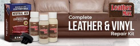 Leather Max Quick Blend Refinish and Repair Kit, Restore Couches, Recolor Furniture & Repair Car Seats, Jackets, Sofa, Boots / 3 Color Shades to B...