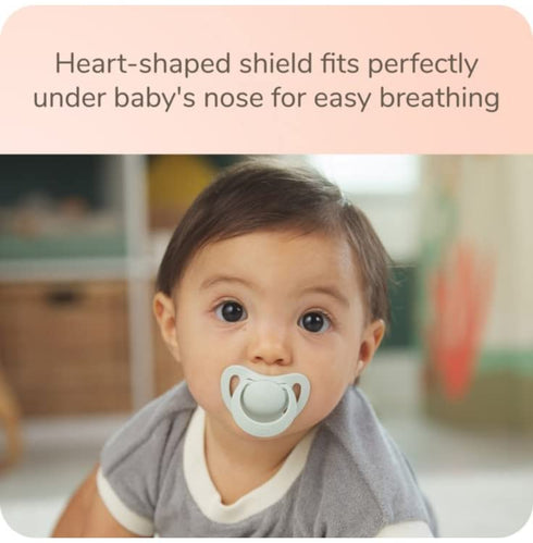 NUK | Orthodontic Pacifiers | Pink-Powder Pink | 6-18 Months | Best Pacifier for Breastfed Babies | BPA Free | Shaped to Soothe Just Like Mom | 2-...