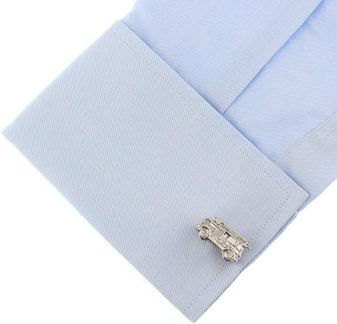 Fire Truck Engine Fireman Pair of Cufflinks in a Presentation Gift Box & Polishing Cloth...