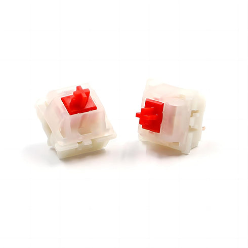 gateron Milky Red Switches for Mechanical Keyboard Silent Tactile Keyboard Switches 5 Pin Milky Yellow Linear Mechanical Switches 45gf...
