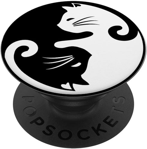 Yin Yang Cat Pop Socket for Phone PopSockets Kitten Yin Yang PopSockets Standard PopGrip......