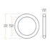 uxcell Fluorine Rubber O-Rings, 73mm OD 68.2mm ID 2.4mm Width FKM Seal Gasket for Machinery Plumbing, Green, Pack of 5...