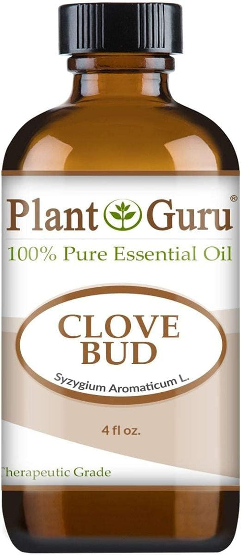 Clove Bud Essential Oil 4 oz 100% Pure Undiluted Therapeutic Grade for Aromatherapy Diffuser, Natural Remedies for Skin, Body, Hair. Great for DIY...