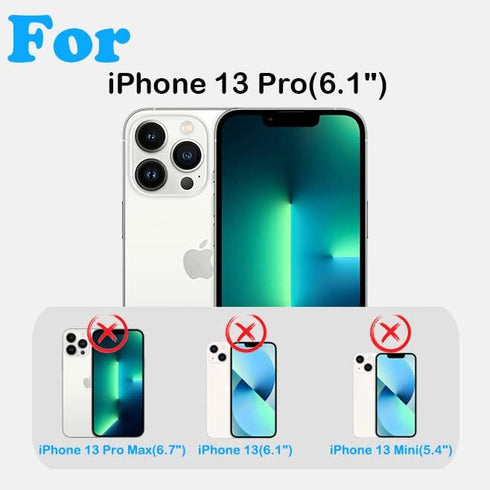 for iPhone 13 Pro Case with Belt Clip Holster & Kickstand,Built-in Screen Protector,Heavy Duty Shockproof Drop Protection Military Grade Full Body...