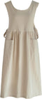 Premium Plus Size Apron Adjustable Waistline Bib Apron,Soft Cotton Blend Apron with Pockets (Cream Color)...