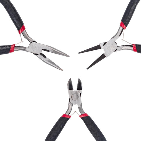 DanLingJewelry 10Pcs DIY Jewelry Tool Sets with Pliers Rings Vernier Caliper Jewelry Making Supplies Kit with Jewelry Tools with Zipper Storage Ca...