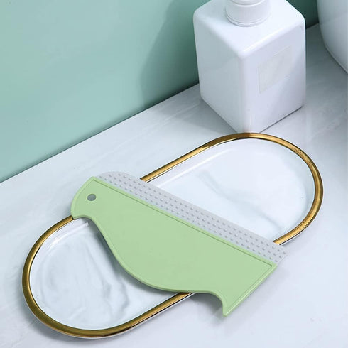 3 Pack Silicone Glass Shower Squeegee, Mirror Cleaner Kitchen Sink Cleaner for Glass Doors Window Cleaning and Mirror Squeegee...