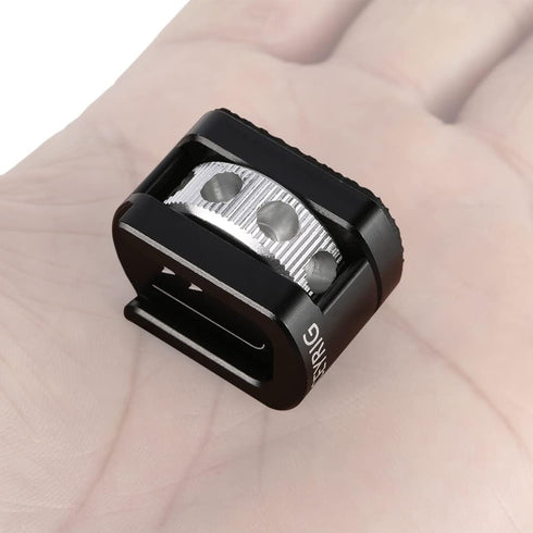 NICEYRIG Cold Shoe Mount Adapter with 1/4’’ Mounting Screw for Microphone Flash LED Video Light - 499...