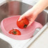 Whopper Rice Washer Strainer Colanders with Handle for Cleaning Vegetable, Fruit, Pasta - 9.5 inch (Green)...