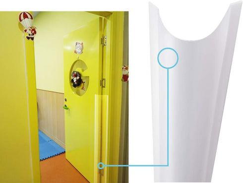 2 PCS AILUOQI Door Jam Shield Finger Pinch Guard for Baby Proofing, Kids, Hinge Cover Pinch Guard for 90 & 180 Degree Doors Frame & Baby Gate. 47....