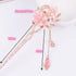 Retro Chinese hairpin The Chinese ancient headdress hairpin hairpin is simple. The flower hairpin is designed for female girls' long hair with bea...