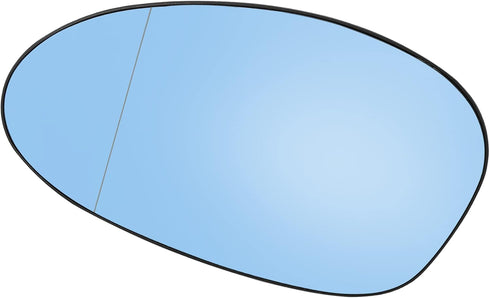 ACROPIX Car Rearview Mirror Driver Left Side Heated Mirror Glass Replacement Fit for BMW 328xi with Backing Plate Heated - Pack of 1 Blue Glass...