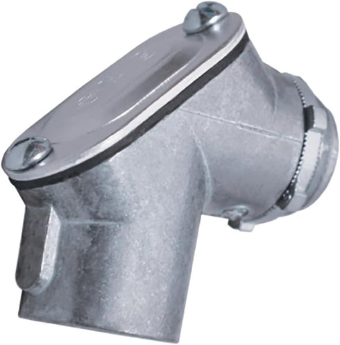 Sigma Electric, Gray Sigma Engineered Solutions ProConnex 49681 Rigid Pull Elbow 1/2-Inch Conduit Fitting, 1-Pack, Size...
