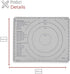Silicone Rolling Mat - Premium Kitchen Pastry Mat for Rolling and Baking Prep - Great for Making Dough, Pastries, Pizza and Pie...