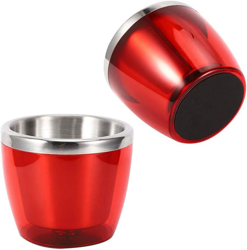 Red Wine Bucket, Mini Stainless Steel Beer Bucket Versatile Ice Bucket for Champagne Beer Cooler Party Bucket for Home Kitchen Bar KTV Hotel Red...
