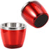 Red Wine Bucket, Mini Stainless Steel Beer Bucket Versatile Ice Bucket for Champagne Beer Cooler Party Bucket for Home Kitchen Bar KTV Hotel Red...
