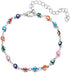 Turkish Blue Evil Eye Bracelet Anklets for Women Handmade Colorful Beads Ethnic Foot Chain Jewelry...