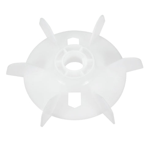 uxcell Motor Fan Blade 155mmx24mm Round Shape Bore White Engineering Plastic with 6 Vanes...