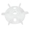uxcell Motor Fan Blade 155mmx24mm Round Shape Bore White Engineering Plastic with 6 Vanes...