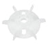 uxcell Motor Fan Blade 155mmx24mm Round Shape Bore White Engineering Plastic with 6 Vanes...