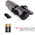 F FINDERS&CO Dummy Solar Security Camera, Bullet Fake Surveillance System with Realistic Red Flashing Lights and Warning Sticker Indoor Outdoor (1...