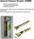 Heavy Duty 2 inch Carbide Razor Blade Paint Scraper Spealloy Decorative Painting Tool for Scraping Paint, Varnish, Wood Floor, Glue....