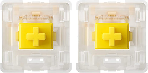 kutethy Gateron Milky Yellow Pro V2 Switches, Pre-lubed Linear 5 pin for All MX Mechanical Keyboard (90PCS, Milky Yellow Pro)...