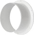 5" Inch Pack of 2 - Duct Connector Flange, Plastic Straight Pipe Flange for Heating Cooling Ventilation System - Ducting Coupling Wall Plate - Ass...