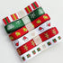 Chenkou Craft Merry Christmas 20 Yards Polyester Grosgrain Ribbon Appliques - 3/8" (10mm) Santa Ribbons Mix...