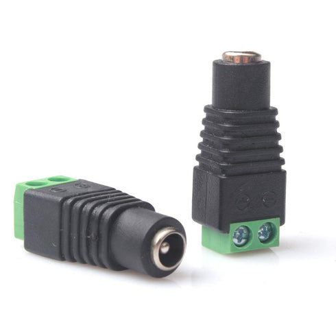 DC Power Connector 20 Pairs CCTV Power connectors 12V Male+Female 2.1x5.5MM DC Power Jack Plug Adapter Connector for CCTV Camera and LED Strip Lig...