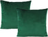 16x16 Throw Pillow Covers Set of 2 Dark Green Velvet Emerald Green Christmas Decor Xmas Decorative Cushion Cases Home Decoration for Car Couch Sof...