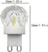 Lxcom Lighting G9 LED Bulb 2W Dimmable Globe Crystal LED Light Bulbs 20W Equivalent G9 Base COB Light Bulbs Daylight White 6500K 150LM 110V for Ho...