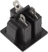uxcell 5 Pcs AC 125V US Outlet Panel Mount Power Rewiring Socket Black...