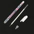 Jectse 4Pcs White Ink Gel Pen Set, 0.8mm Highlighter Marker White Ink Gel Pen,DIY Greeting Card White Ink Refills Neon Craft Doodling Pen,for Stud...