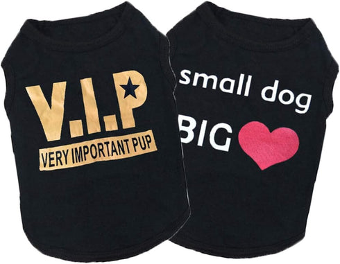 6 Packs Dog Clothes for Small Medium Dog Boy Summer Shirt for Chihuahua Yorkies Male Pet Outfits Cat Clothing Black Vest Apparel...