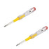 2 Pcs Multifunction LED Electric Test Tester Pen 100-500V Screwdriver Voltage Detector Probe Tool for Household Electrician Circuit Test...