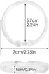 Qulable Shower Curtain Rings-12 Pack- Plastic Shower Curtain Hooks O-Shaped Rings Hook Glide Easily on Bathroom Shower Rod(Clear)...