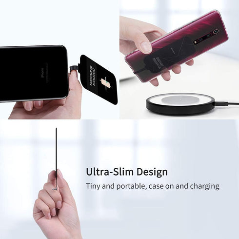 Nillkin Qi Receiver USB C, Thin Wireless Charging Receiver, Type C Wireless Charger Receiver for Galaxy Note 8 Pro/A50/A70/A10s/Xiaomi Note 8/Huaw...