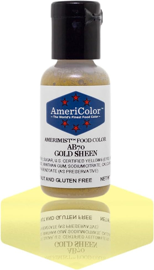 AmeriColor Amerimist Airbrush Color .65 Ounce, Gold Metallic Sheen...