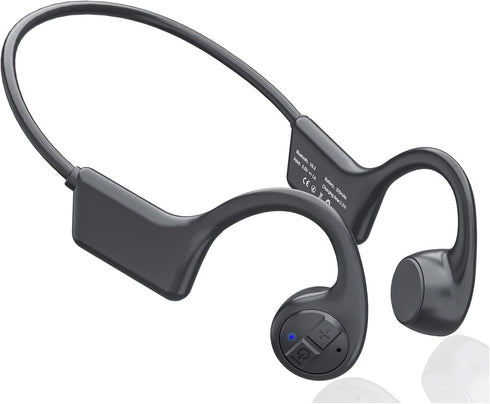 Bone Conduction Headphones, 12 Hours Playtime Bluetoeth 5.3 Headset Open Ear Wireless Earphone - IP55 Sweatproof Built-in Mic,Perfect for Running ...