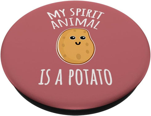 My Spirit Animal Is A Potato PopSockets PopGrip: Swappable Grip for Phones & Tablets PopSockets Adhesive PopGrip...
