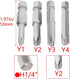 Utoolmart Y Shape Screwdriver Bits, Y1+Y2+Y3+Y4 Magnetic Y Shape Head Magnetic Screw Driver Bit, with 1/4 Inch Hex Shank, 50mm Length S2 Steel Scr...