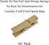 HAHIYO Wooden Clothes Pins Clothespins Small Do NOT Fall Apart 1.38 inches Length 60 Pack Sturdy Strong Springs No Rust No Discoloration for Laund...
