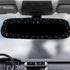 Bling Rearview Mirror Accessories Elastic Plush Car Rear View Mirror Cover for Women Bling Car Accessories Universal Fit Black...
